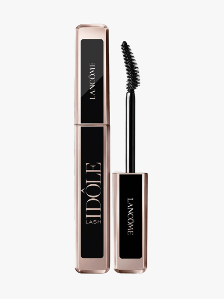 Lancôme Lash Idôle Lash-Lifting & Volumizing Waterproof Mascara in branded component on a light gray background