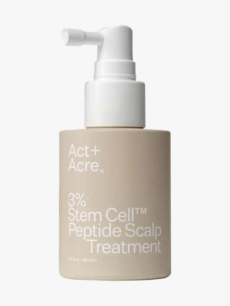 Act+Acre 3% Stem Cell Peptide Hair + Scalp Treatment in branded component on a light gray background